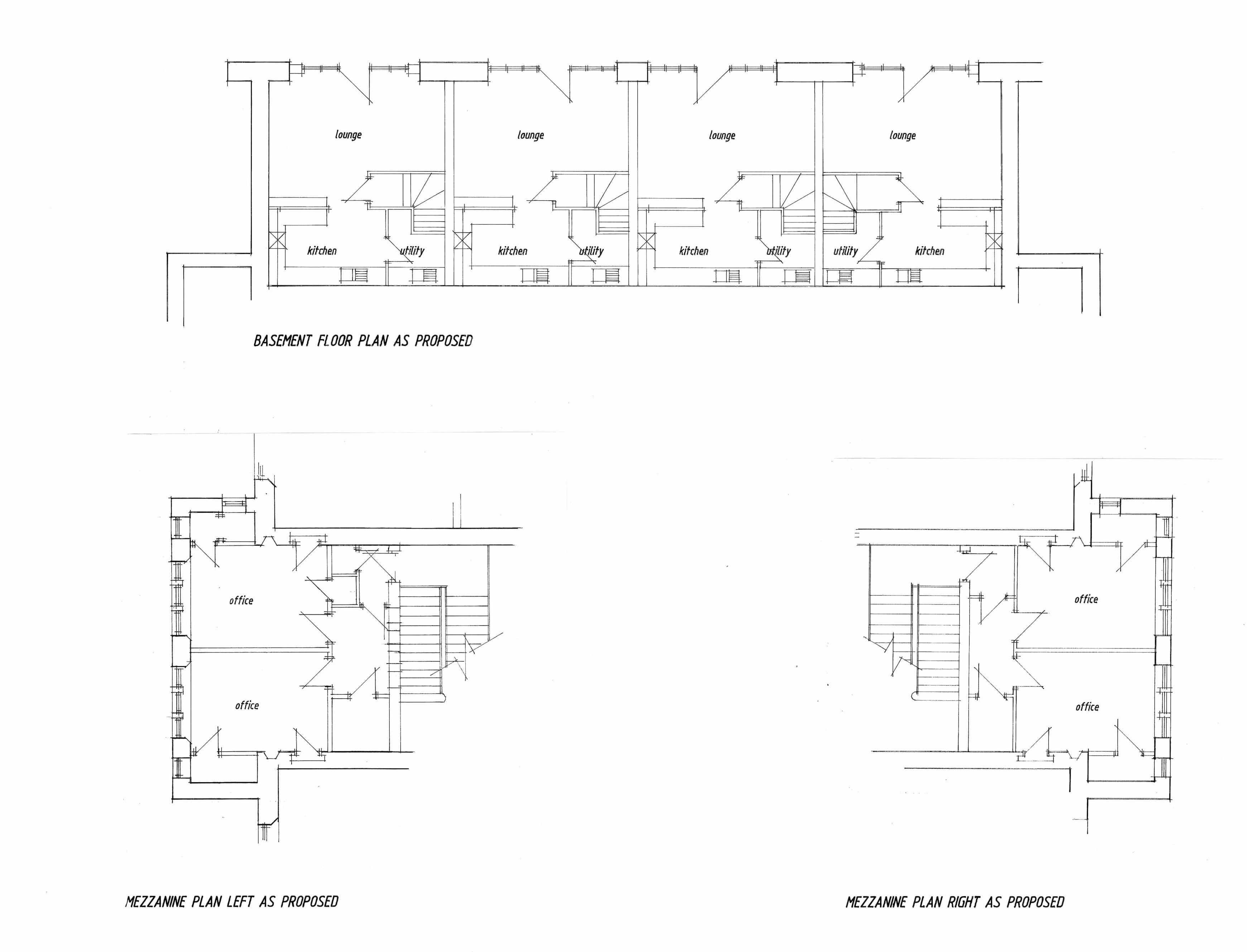 Basement and Mezzanine Floor Plan