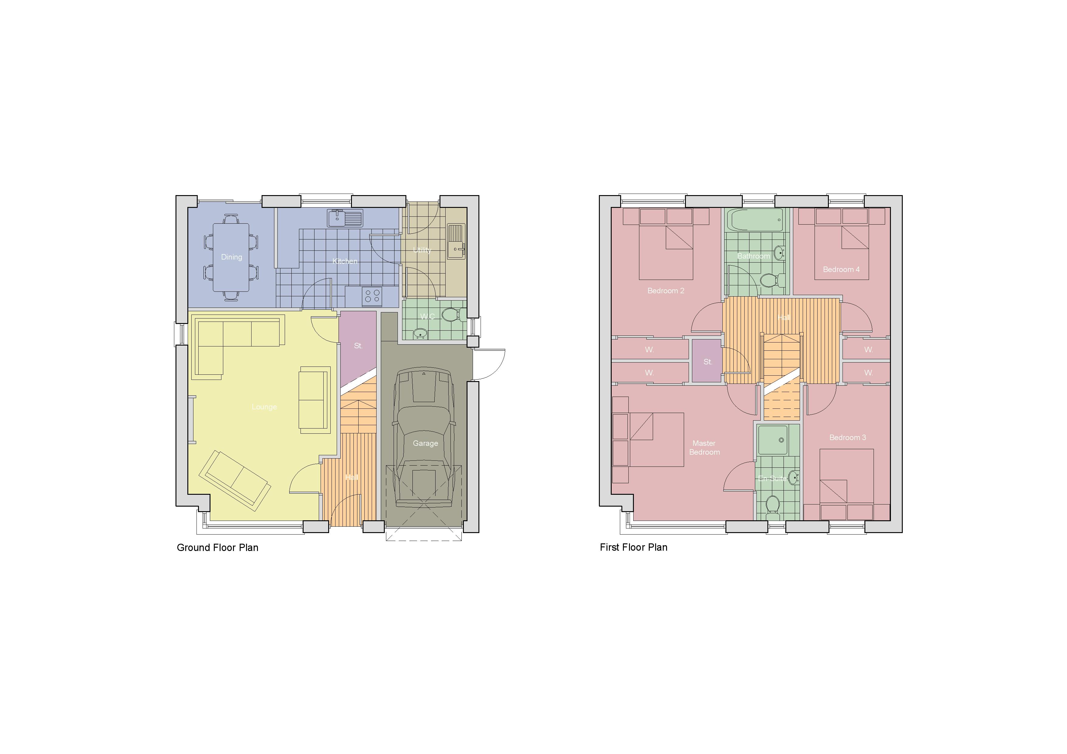Floor Plan of Plots 1, 5 & 6