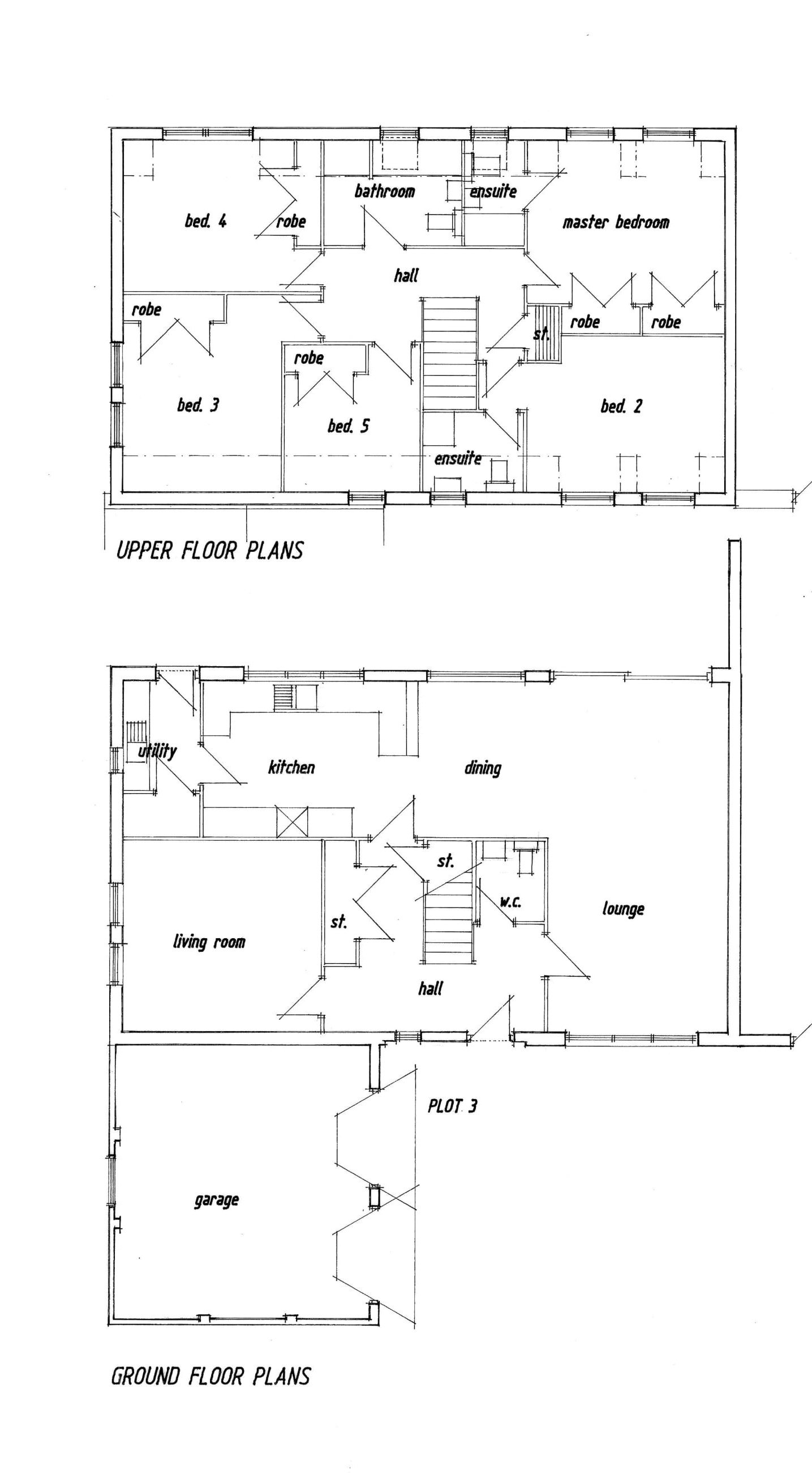 Plot 3 Floor Plans